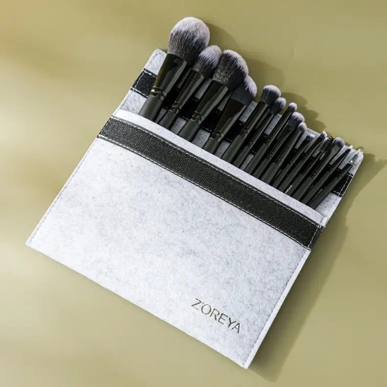 15-Piece Cross-Border Makeup Brush Set Black — feature 17