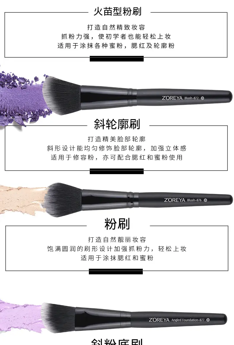15-Piece Cross-Border Makeup Brush Set Black — feature 8