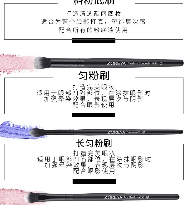 15-Piece Cross-Border Makeup Brush Set Black — feature 9