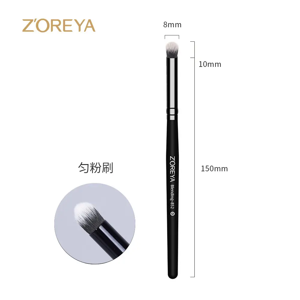 15-Piece Cross-Border Makeup Brush Set Black - Image 6