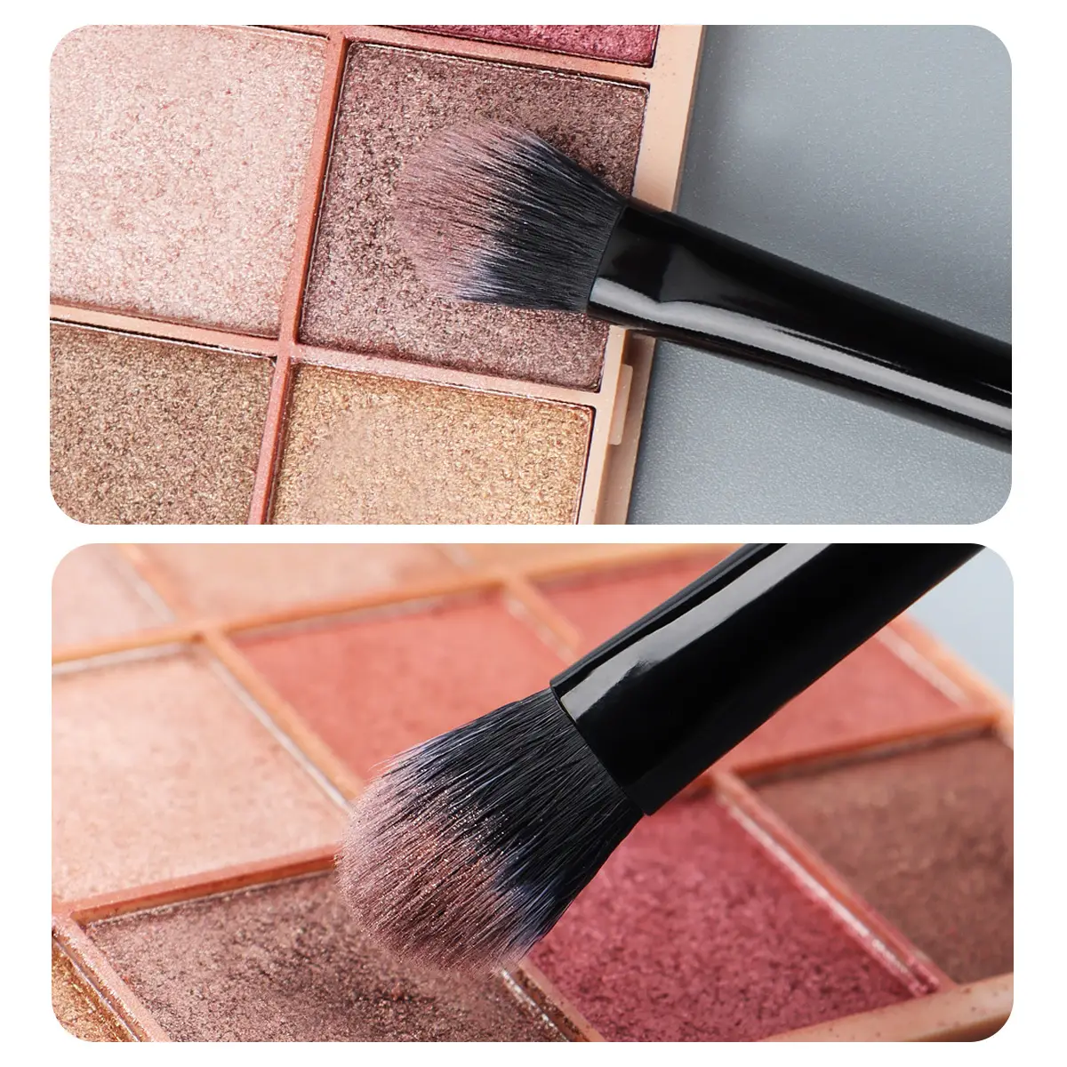 Zoelya 7 Black Eye Makeup Brush Set Beauty Tools - Image 3