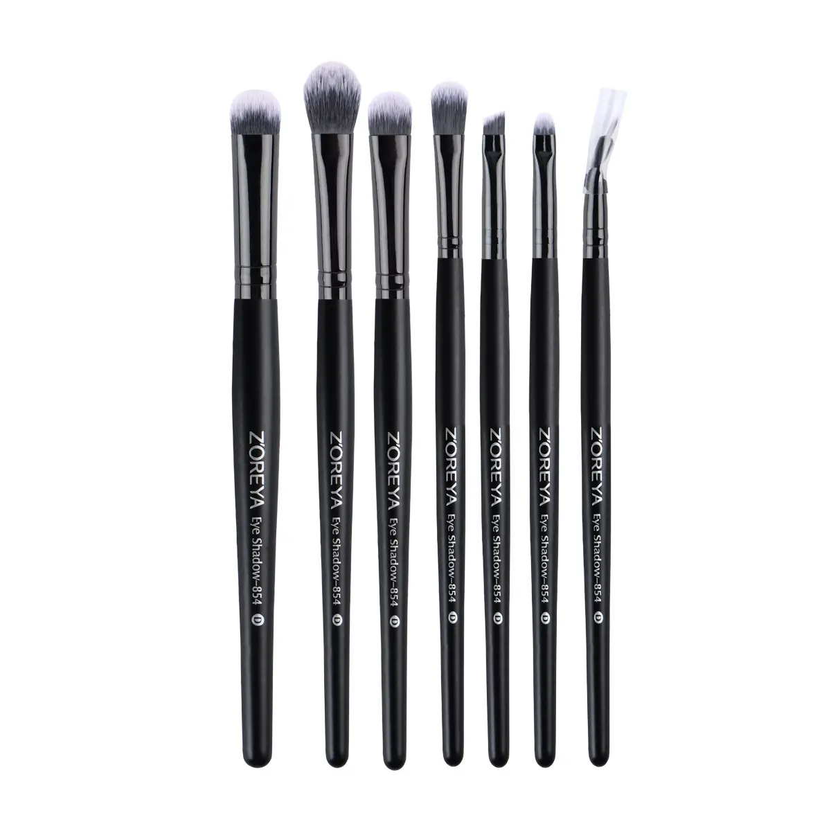 Zoelya 7 Black Eye Makeup Brush Set Beauty Tools - Image 5