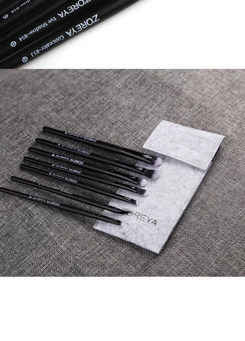 Zoelya 7 Black Eye Makeup Brush Set Beauty Tools — feature 10