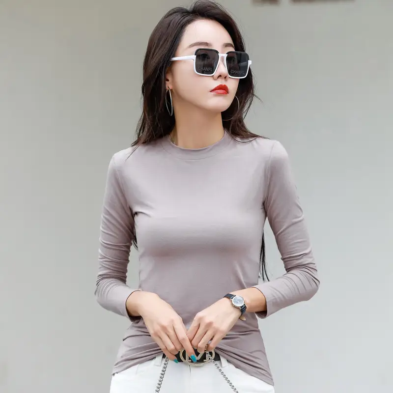 New Slim Fit Long Sleeve T-shirt for Women
