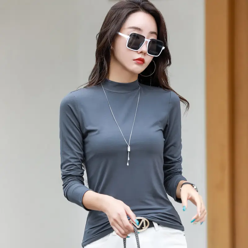 New Slim Fit Long Sleeve T-shirt for Women
