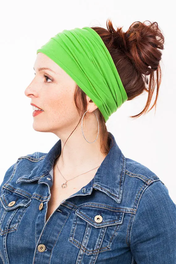 2024 Green Yoga Hair Band Dual Use European American - Image 22