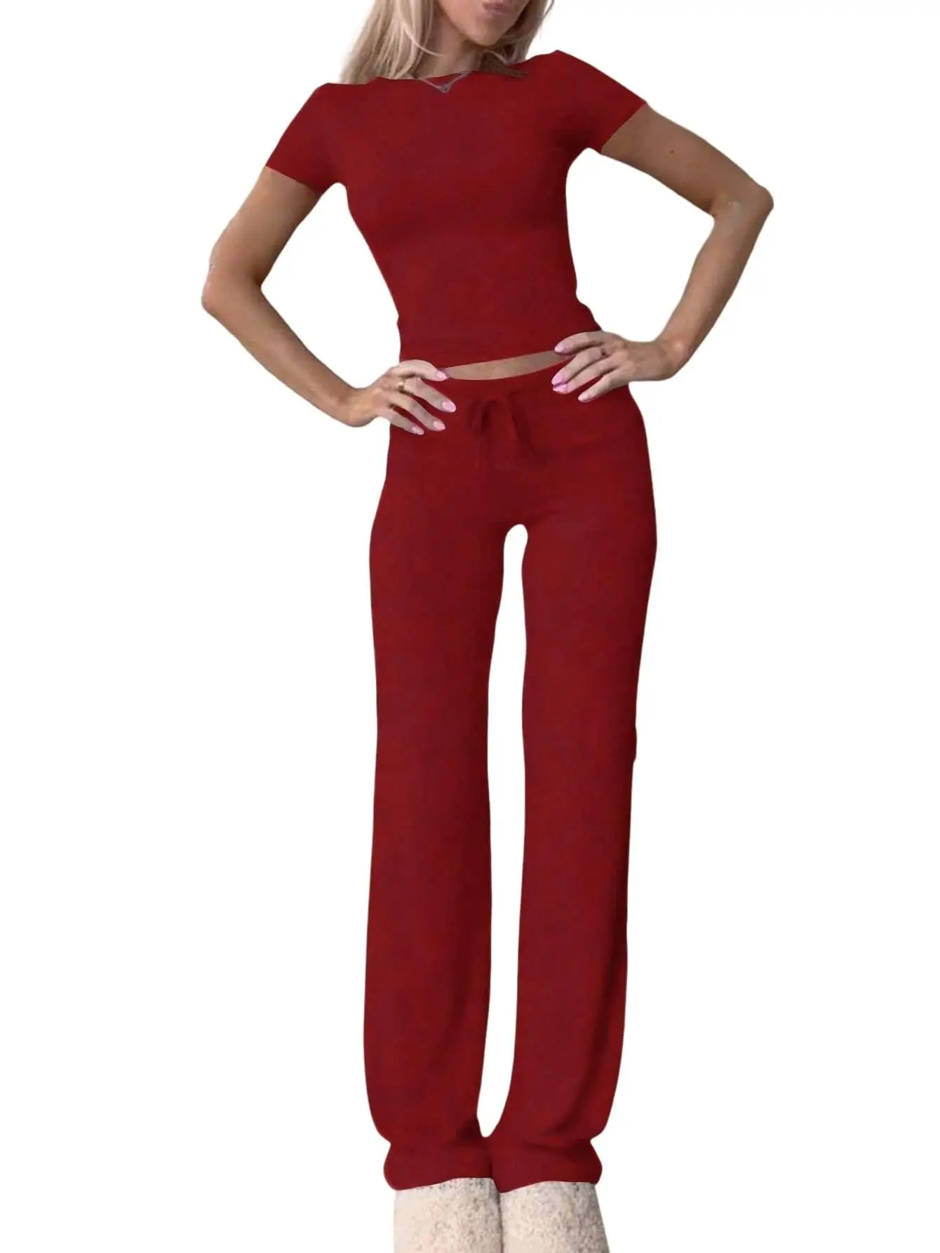 Brown Casual Shorts Set for Women 2024 - Image 6