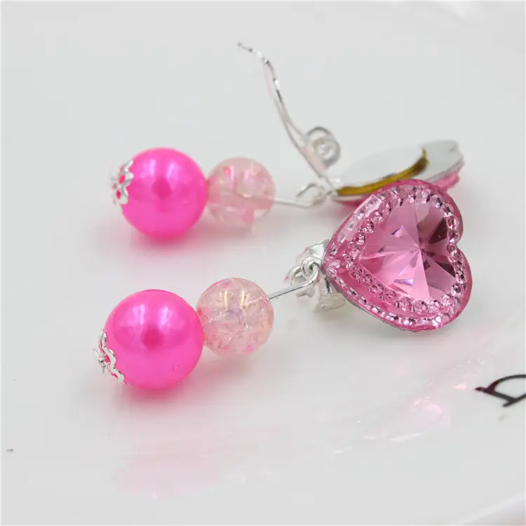 Children's Princess Pearl Earrings Gift Box Suit