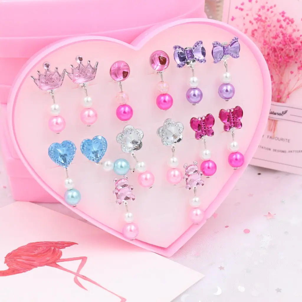 Children's Princess Pearl Earrings Gift Box Suit — feature 10