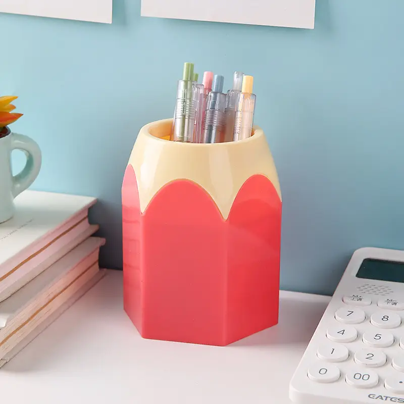 Cross-Border Plastic Pen Holder with Colorful Storage Box - Image 8