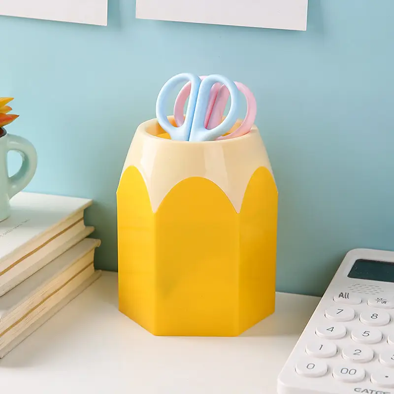 Cross-Border Plastic Pen Holder with Colorful Storage Box - Image 9