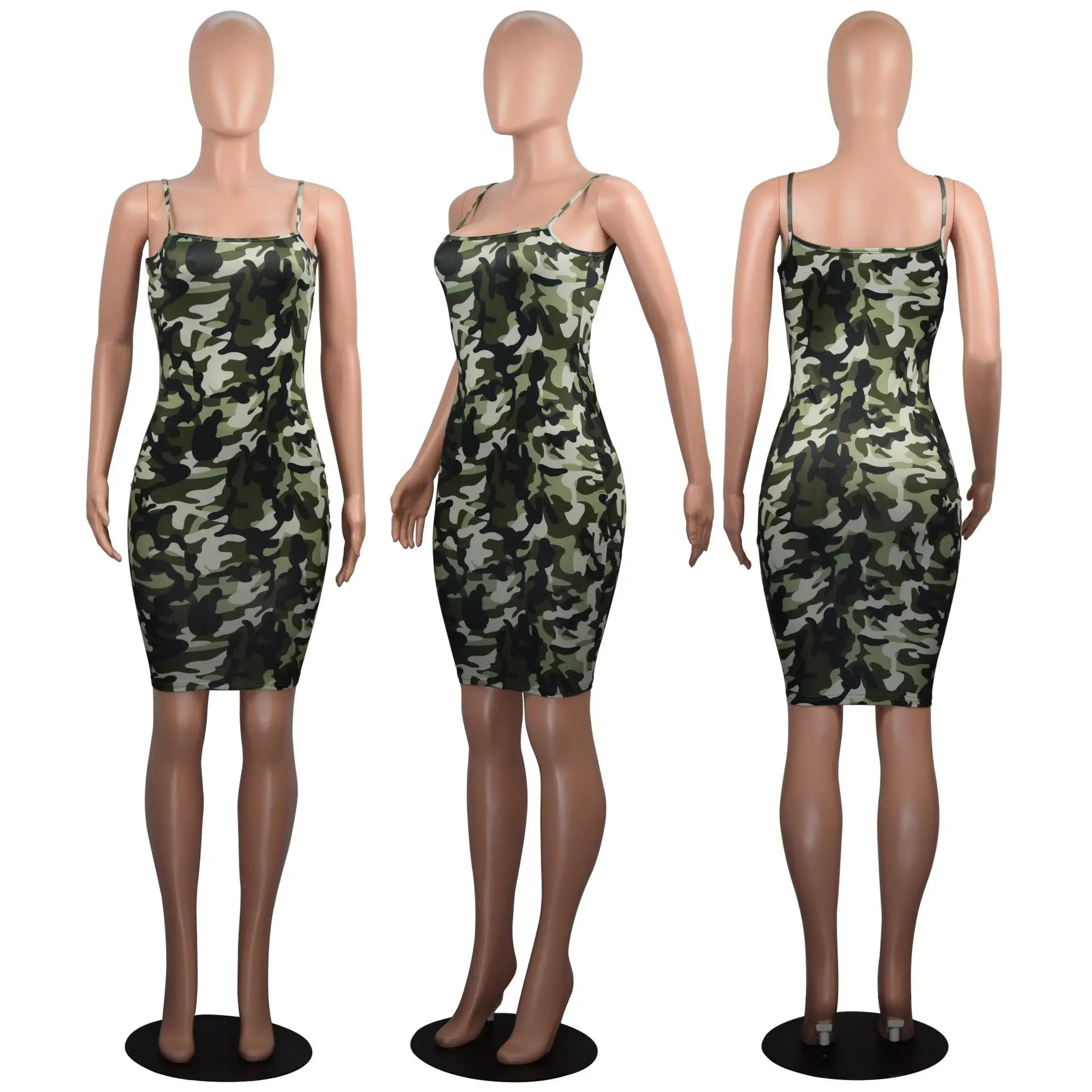 Cross-Border Camouflage Slim Fit Dress for Women - Image 6