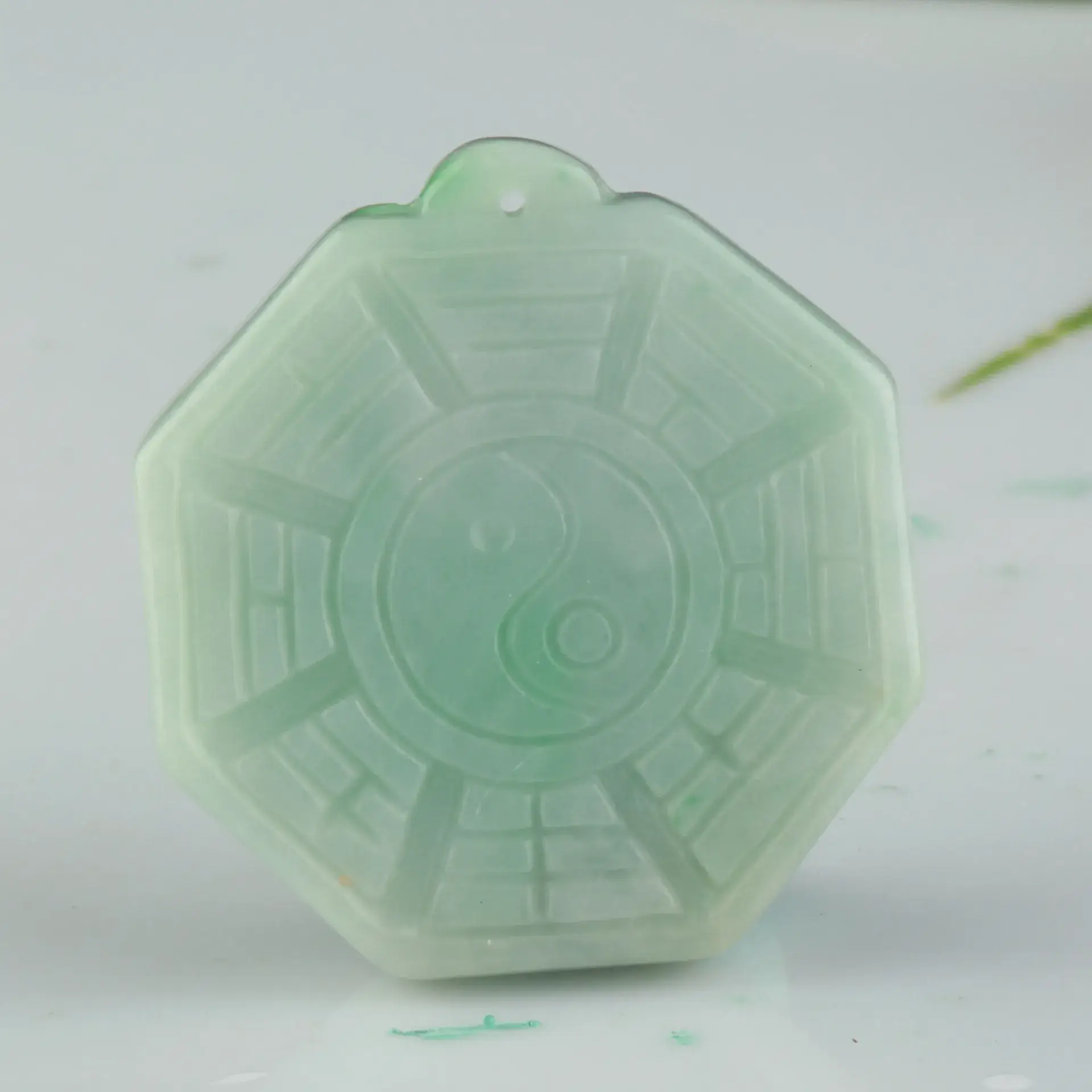 Jade Jigsaw Pendant Necklace Wholesale Green - Image 4