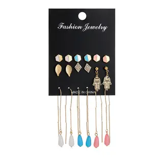 Pearl & Diamond Earrings Set 30 Pairs Wholesale — feature 19