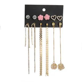 Pearl & Diamond Earrings Set 30 Pairs Wholesale — feature 20