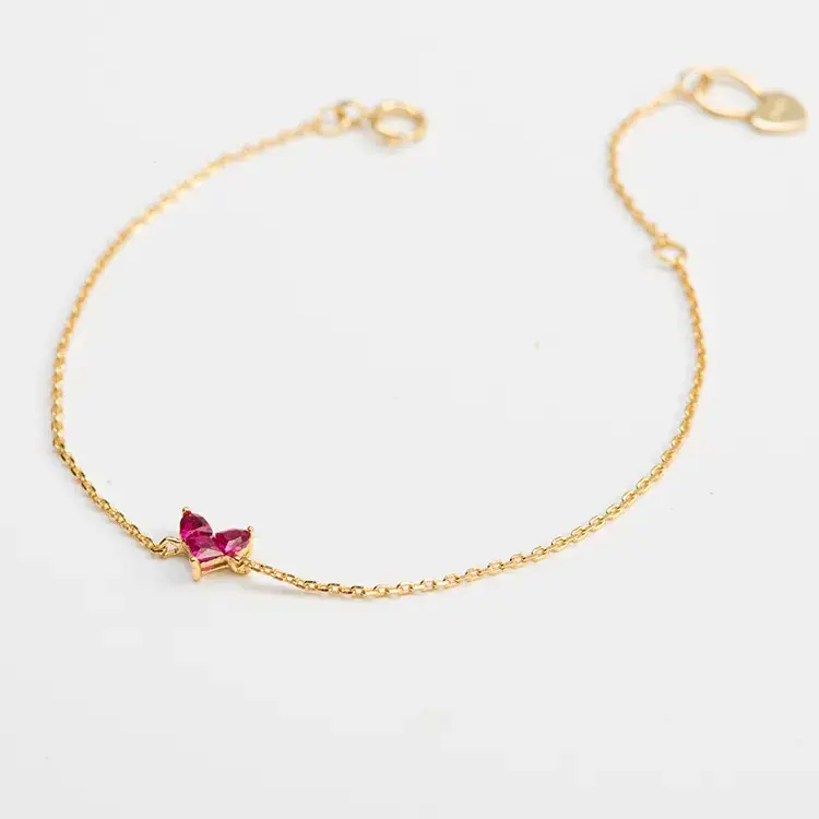 9K Gold Pearl Red Ruby Earrings Set — feature 24