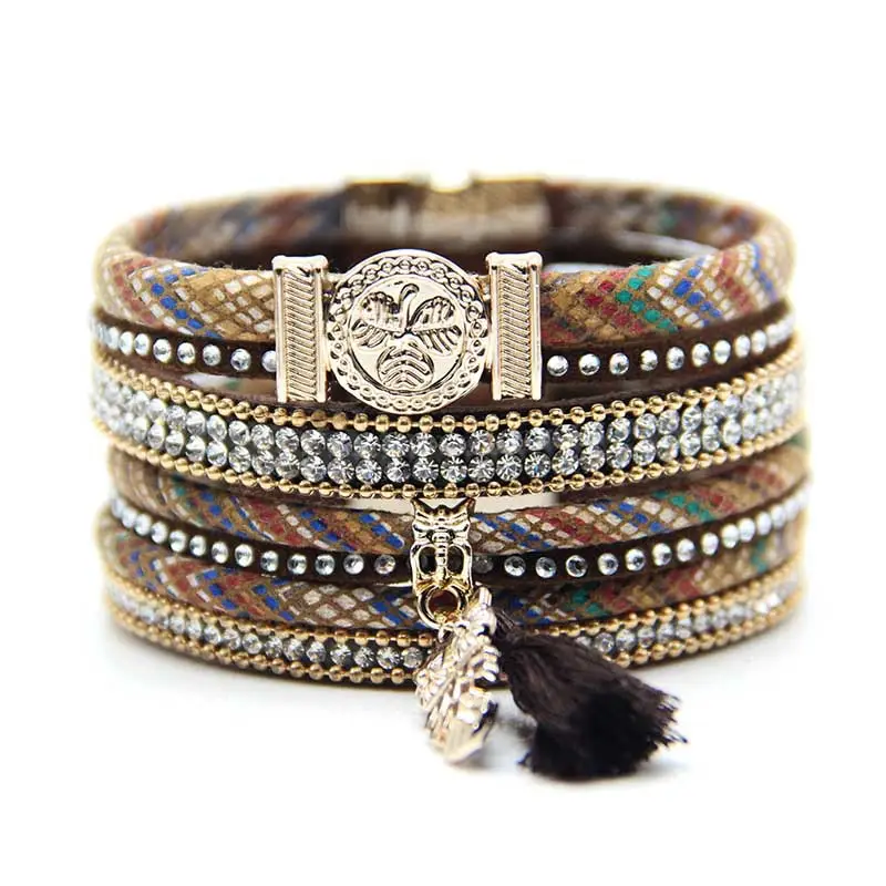 Ethnic Cross-Border Owl Leather Bracelet for Women - Image 6