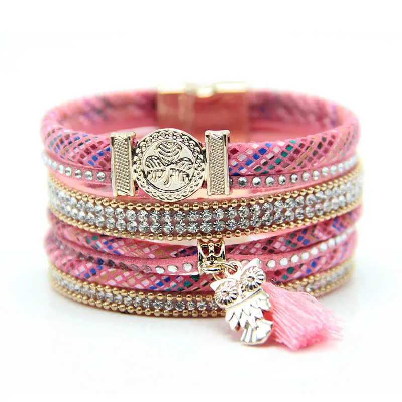 Ethnic Cross-Border Owl Leather Bracelet for Women - Image 2