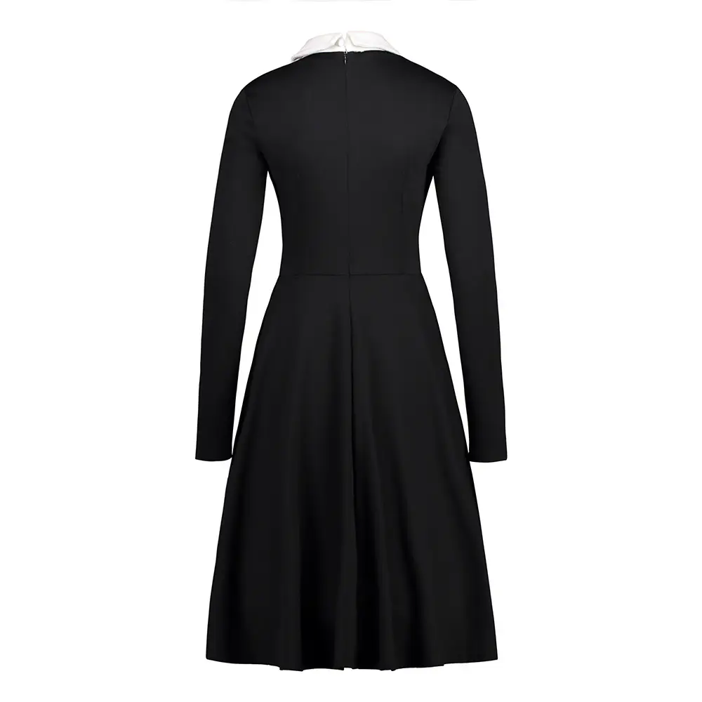 Maroon Cross-Border Swing Dress for Women Large - Image 4