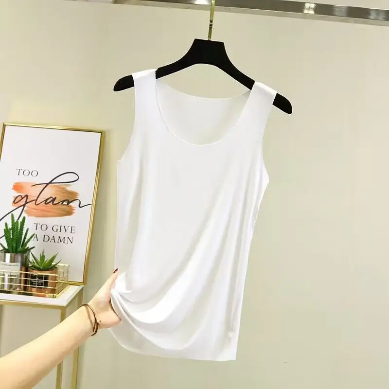 Women's Pink Modal V-Neck Camisole Slim Fit - Image 2
