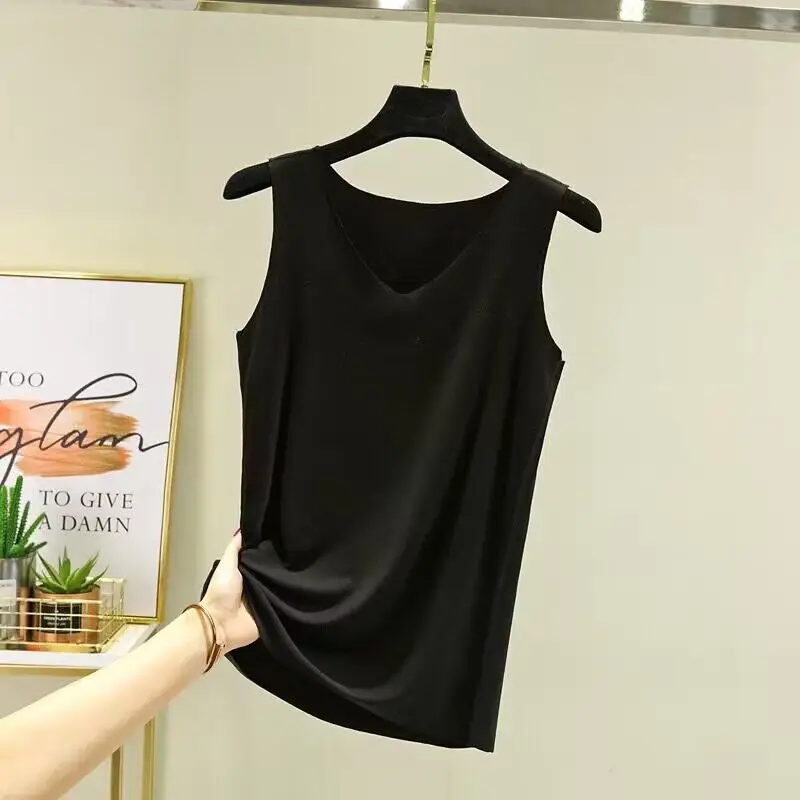 Women's Pink Modal V-Neck Camisole Slim Fit - Image 8