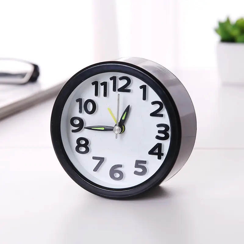 Round Digital Alarm Clock for Home Office Student Bedroom - Image 2