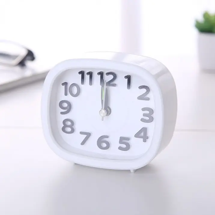 Round Digital Alarm Clock for Home Office Student Bedroom - Image 3