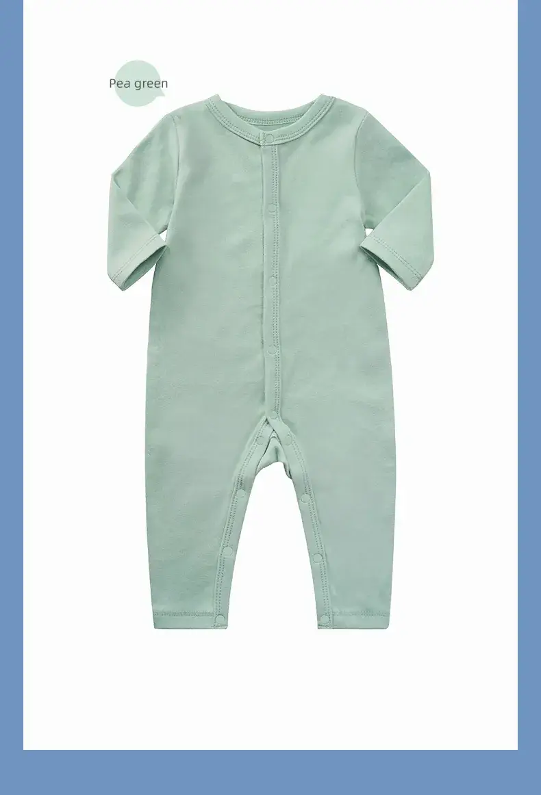 Newborn Spring & Autumn Leg Cover Suit Mint Green — feature 10