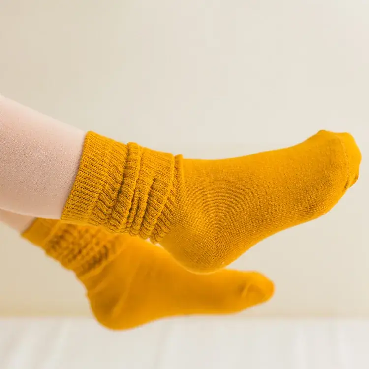 Red Cotton Girls Socks Sweat Absorbent - Image 17
