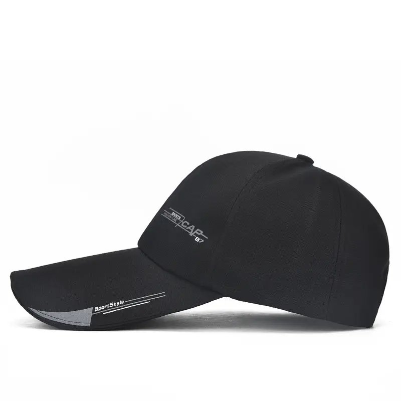 Men Navy Baseball Cap with Brand Logo - Image 8