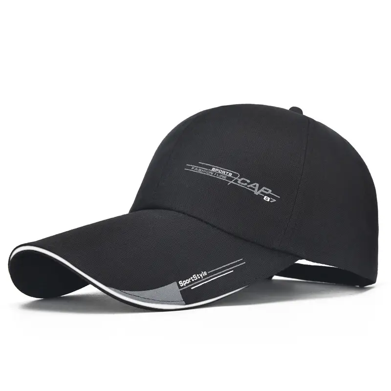 Men Navy Baseball Cap with Brand Logo - Image 5