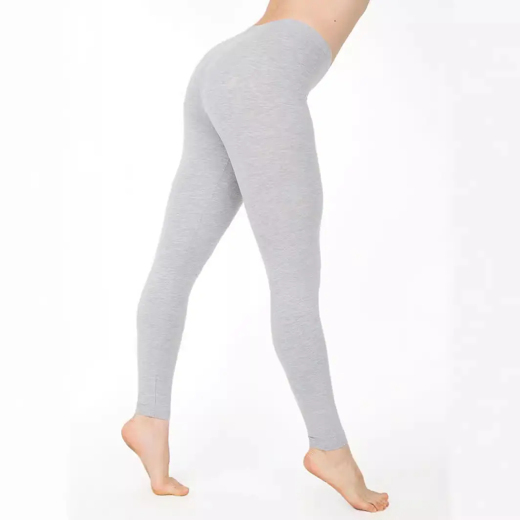 Women Yellow Slim Fitting Leggings Cotton Casual Butt-Lifting Yoga Pants Large Export Wholesale - Image 17