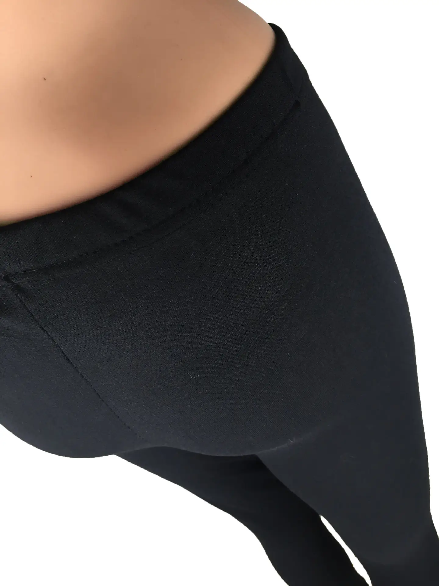 Women Yellow Slim Fitting Leggings Cotton Casual Butt-Lifting Yoga Pants Large Export Wholesale — feature 12