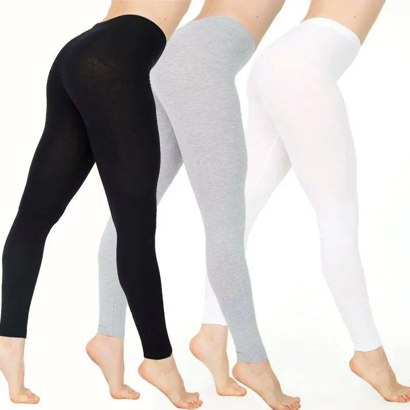 Women Yellow Slim Fitting Leggings Cotton Casual Butt-Lifting Yoga Pants Large Export Wholesale — feature 15