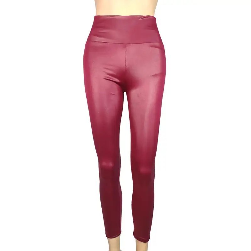 Women Yellow Slim Fitting Leggings Cotton Casual Butt-Lifting Yoga Pants Large Export Wholesale — feature 26