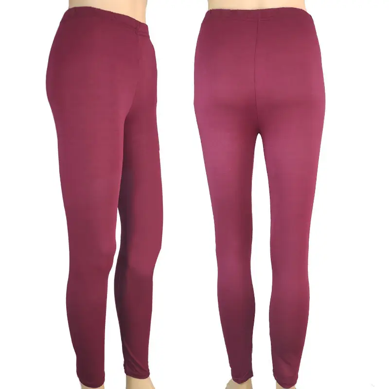 Women Yellow Slim Fitting Leggings Cotton Casual Butt-Lifting Yoga Pants Large Export Wholesale — feature 31
