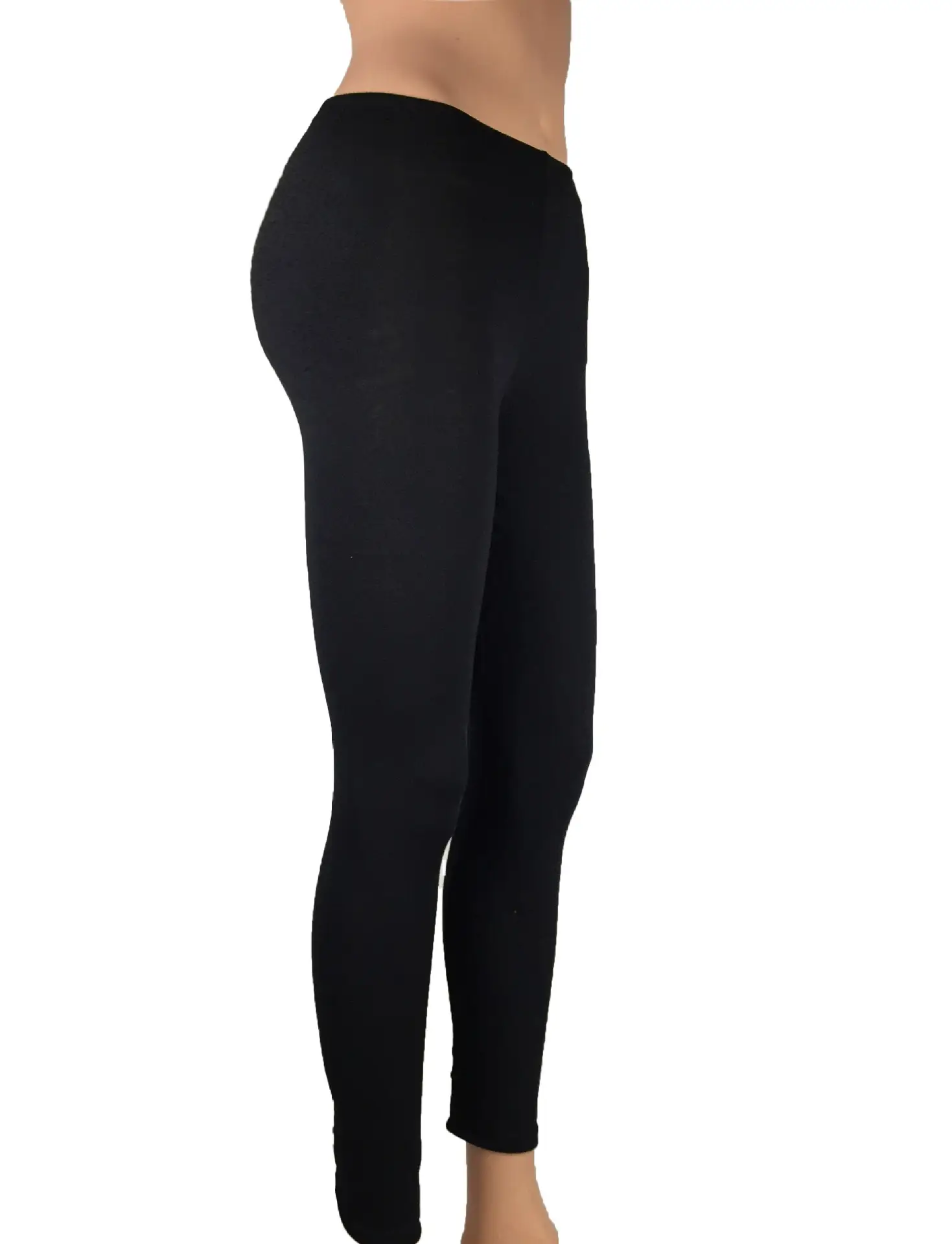 Women Yellow Slim Fitting Leggings Cotton Casual Butt-Lifting Yoga Pants Large Export Wholesale — feature 5