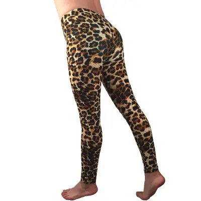 Ice Silk yellow leopard print