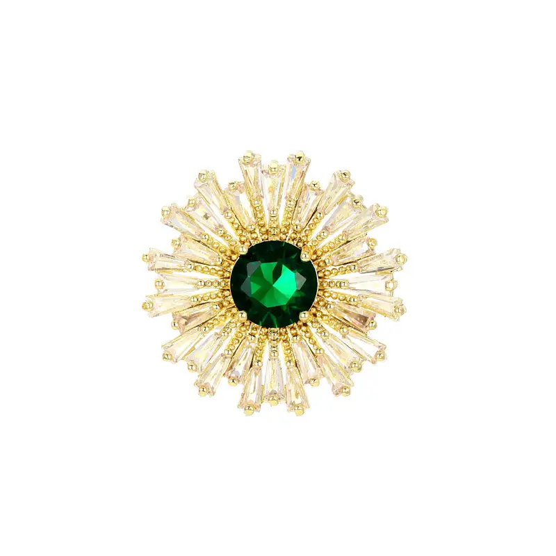 Pink Crystal Ice Flake Snowflake Zircon Brooch for Women - Image 28