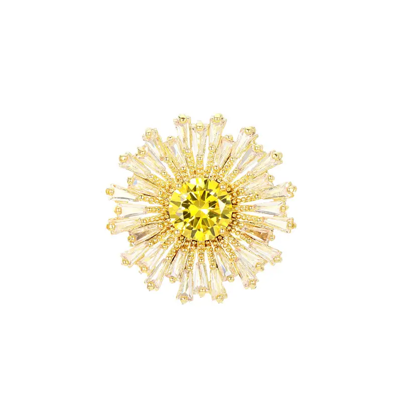 Pink Crystal Ice Flake Snowflake Zircon Brooch for Women - Image 29