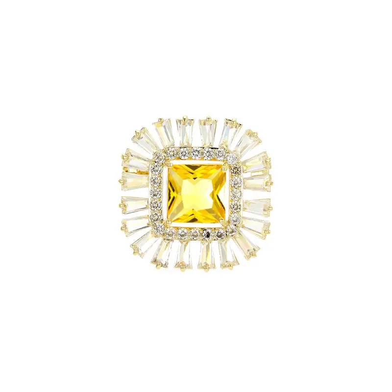 Pink Crystal Ice Flake Snowflake Zircon Brooch for Women - Image 31