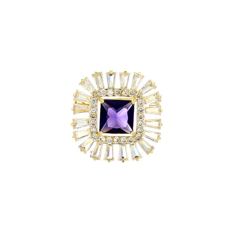 Pink Crystal Ice Flake Snowflake Zircon Brooch for Women - Image 32