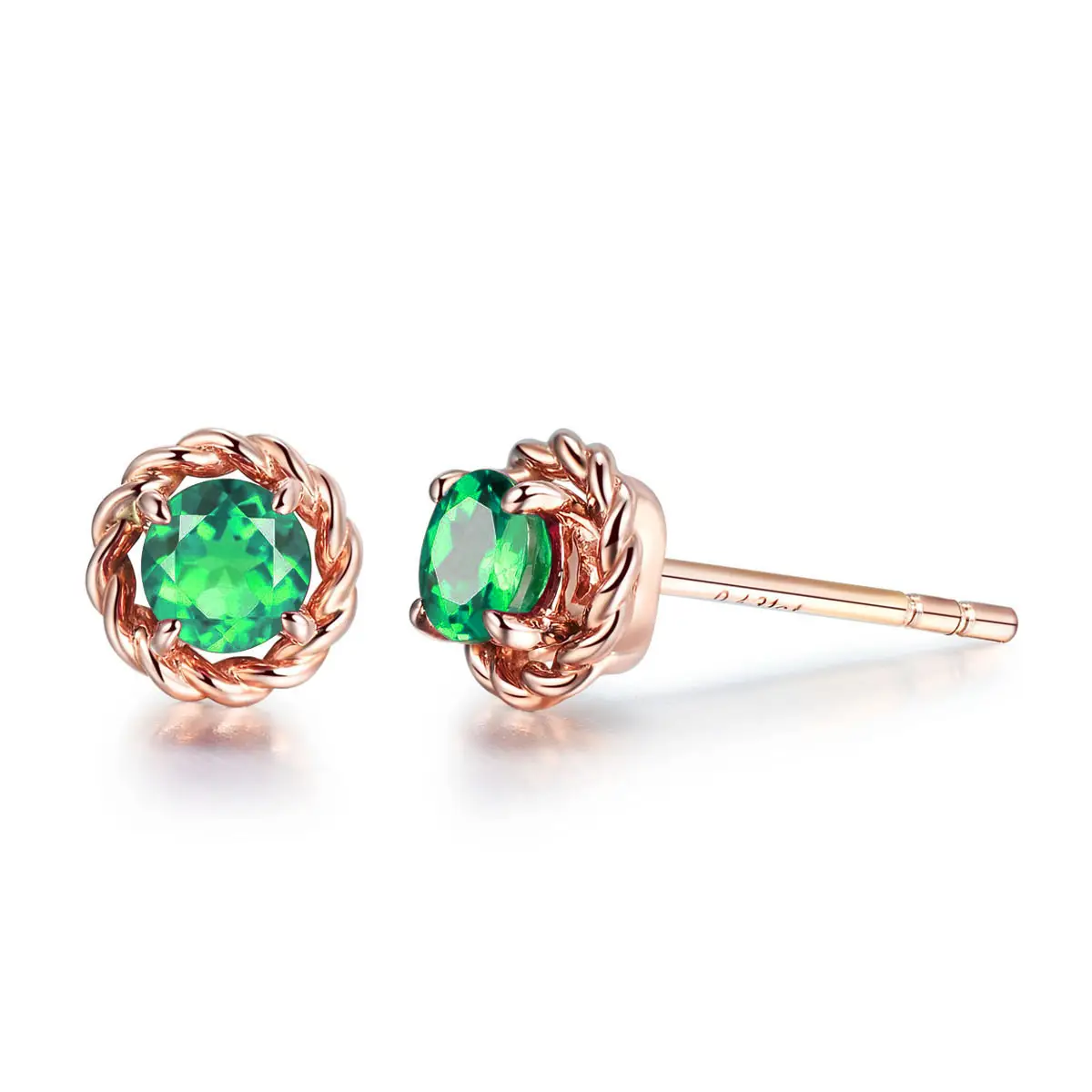 Luxury Color Ruby Copper Earrings for Women - Image 4