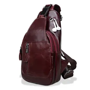 Red Korean Style Women's Messenger Bag with Zipper Compartment — feature 4