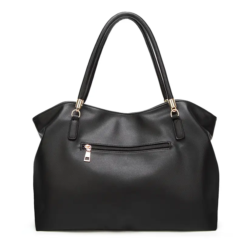 Black Leather Shoulder Bag for Women 2023
