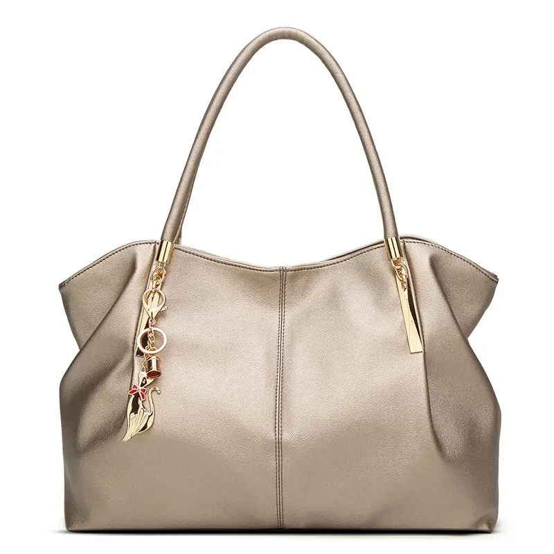 Black Leather Shoulder Bag for Women 2023
