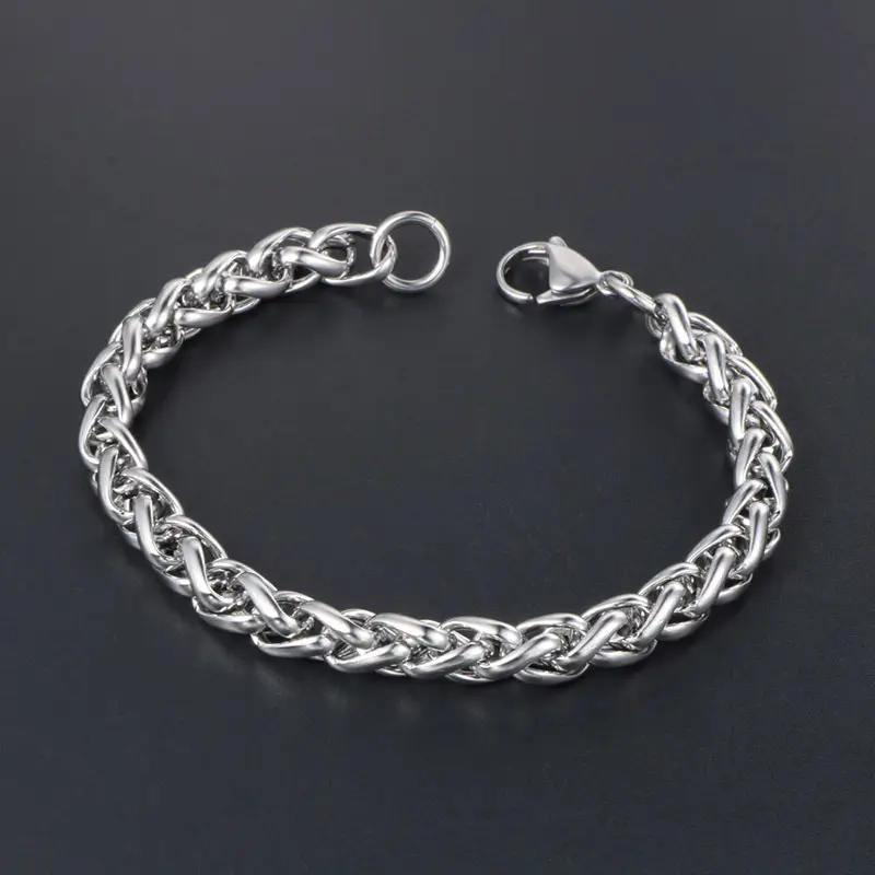 Titanium Steel Men's Bracelet CE394 Silver - Image 2