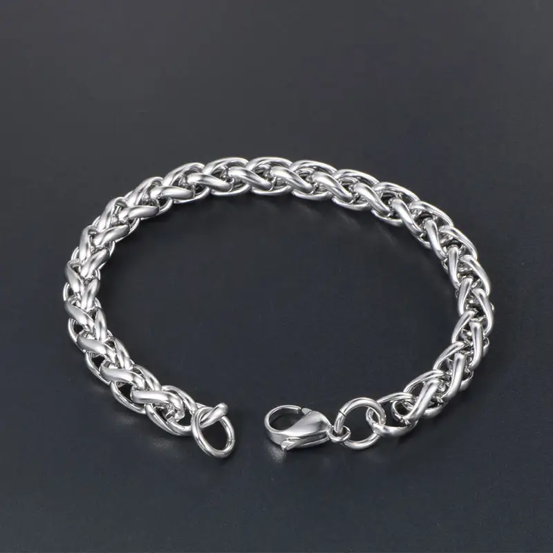 Titanium Steel Men's Bracelet CE394 Silver - Image 3