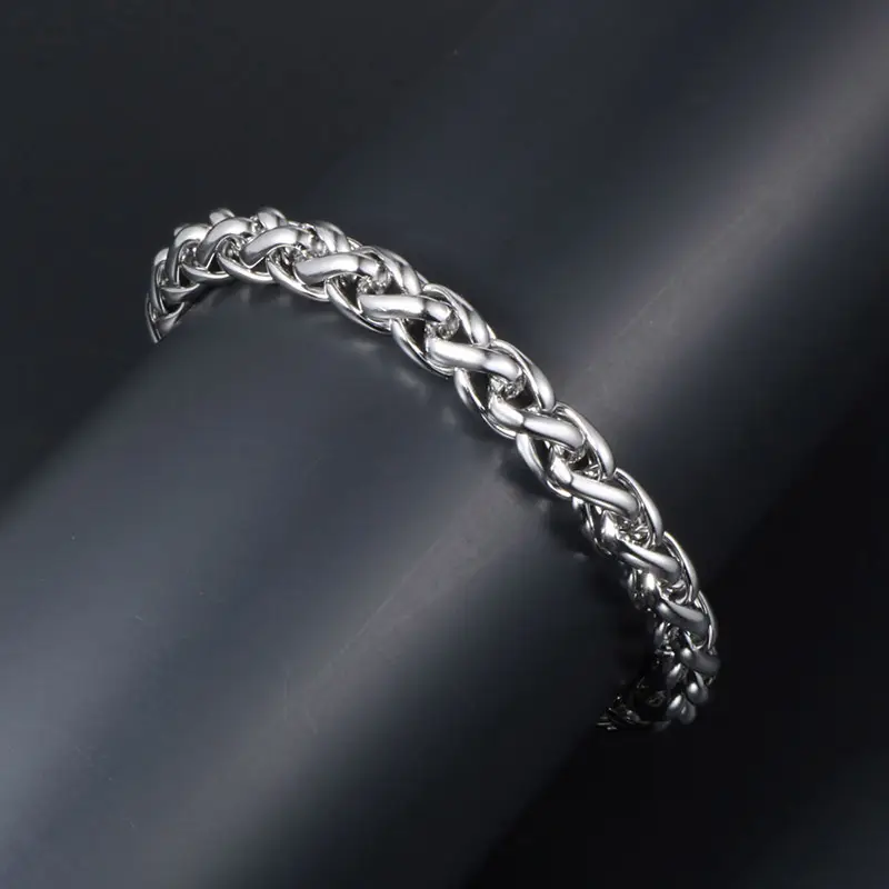 Titanium Steel Men's Bracelet CE394 Silver - Image 4
