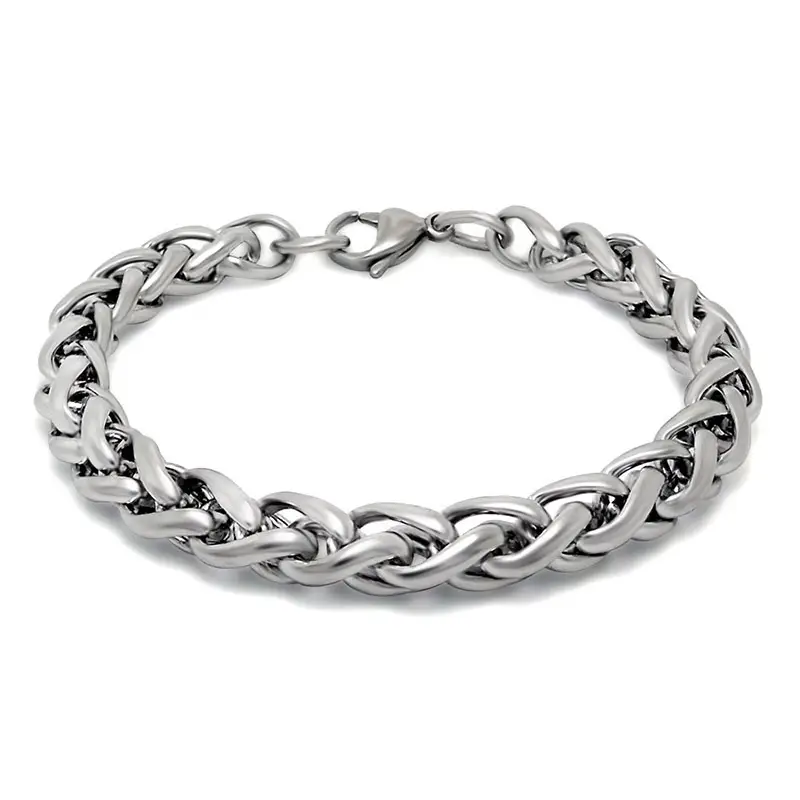 Titanium Steel Men's Bracelet CE394 Silver - Image 5